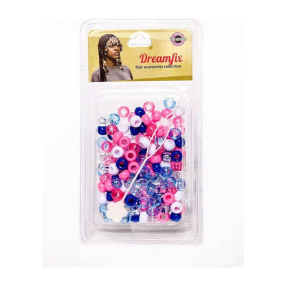 Dreamfix Plastic Hair Beads For Kids Assorted - gtwtoporld.com