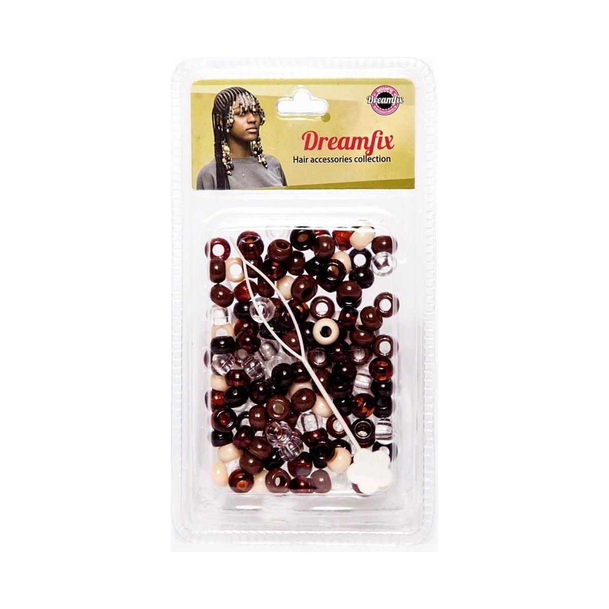 Dreamfix Plastic Hair Beads For Kids Assorted - gtwtoporld.com