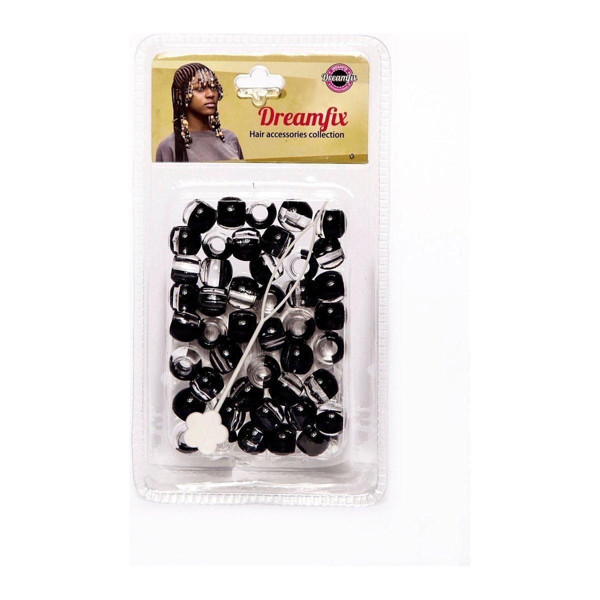 Dreamfix Plastic Hair Beads For Kids Assorted - gtwtoporld.com