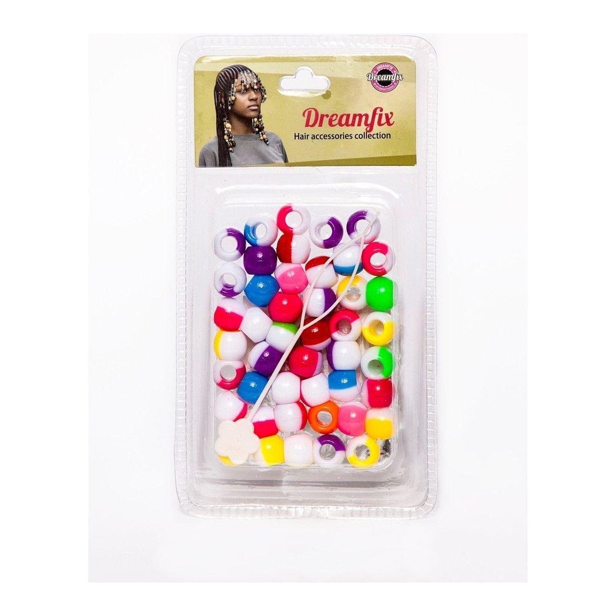 Dreamfix Plastic Hair Beads For Kids Assorted - gtwtoporld.com