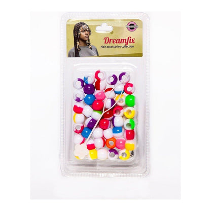 Dreamfix Plastic Hair Beads For Kids Assorted - gtwtoporld.com