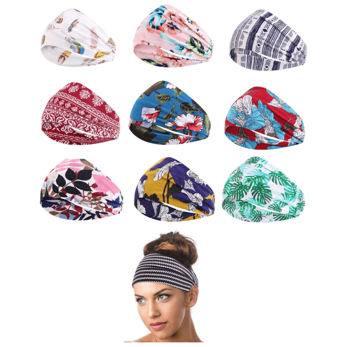 Dreamfix Print Stirnband Erwachsene Feder - gtwtoporld.com