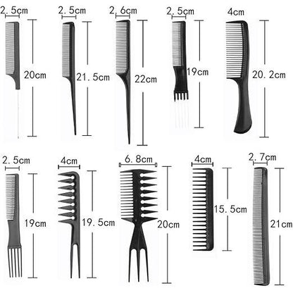 Dreamfix Rat Tail Comb Set 10pcs - gtwtoporld.com