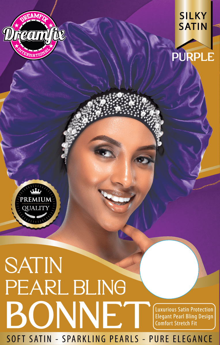 Dreamfix Satin Pearl Bling Bonnet - gtwtoporld.com