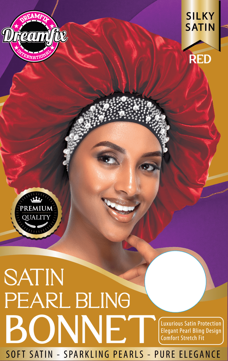 Dreamfix Satin Pearl Bling Bonnet - gtwtoporld.com