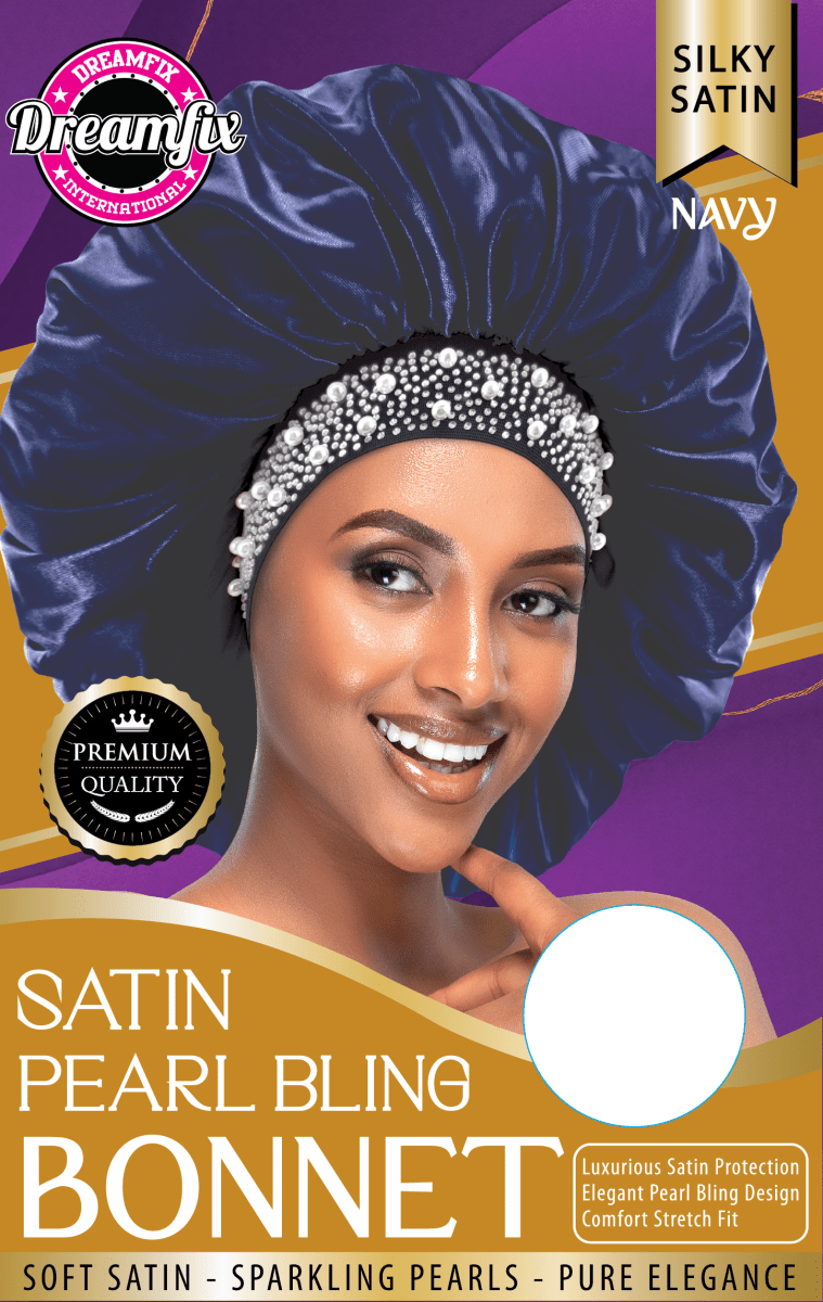 Dreamfix Satin Pearl Bling Bonnet - gtwtoporld.com