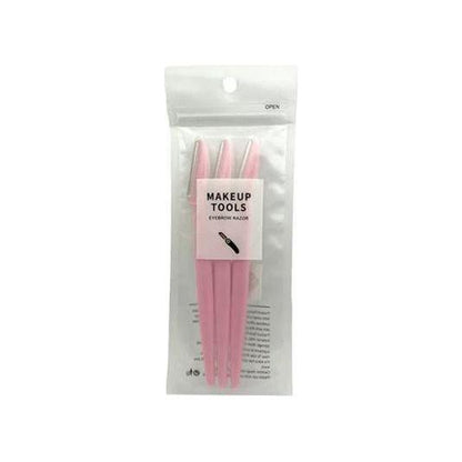 Dreamfix single blade eyebrow razor ABS plastic handle Sweden stainless steel Assorted / Pink 3 pcs - gtwtoporld.com