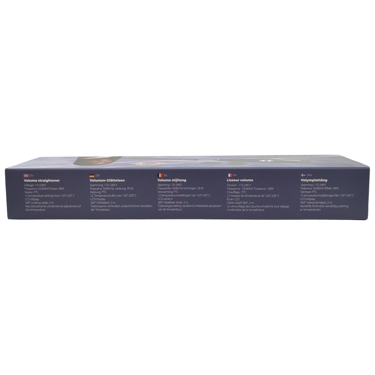 Dreamfix Sleek Ceramic Flat Iron with Digital Control (Black) - gtwtoporld.com