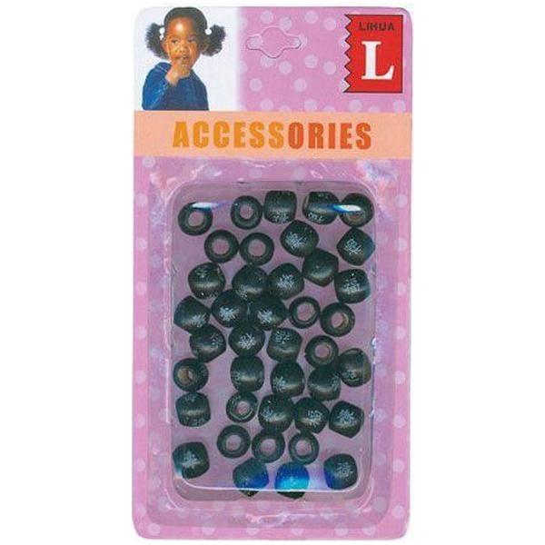 Dreamfix Small Wooden Beads (40 Pcs) Black :ACC45 - gtwtoporld.com