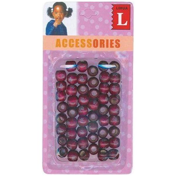 Dreamfix Small Wooden Beads (40 Pcs) Burgundy - gtwtoporld.com