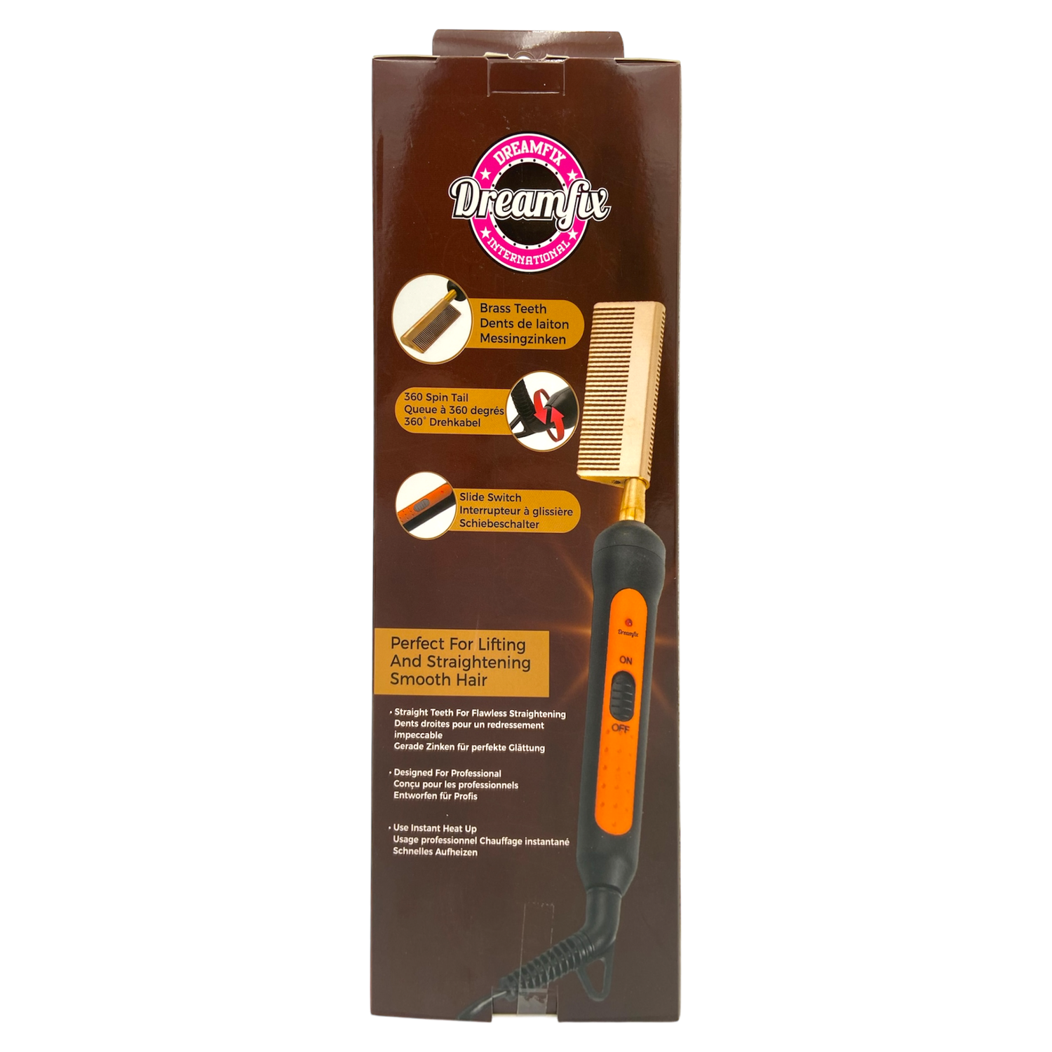 Dreamfix Sparkles Hot Straightening Comb 350g - gtwtoporld.com