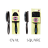 Dreamfix Square Hair Brush Black Square/Oval - gtwtoporld.com