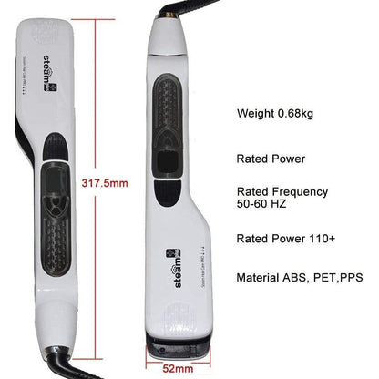 Dreamfix Steam - Infused Nano Brush Straightener (White) - gtwtoporld.com