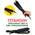 Dreamfix Titanium InstaHeat Wet & Dry Straightener (Black) - gtwtoporld.com