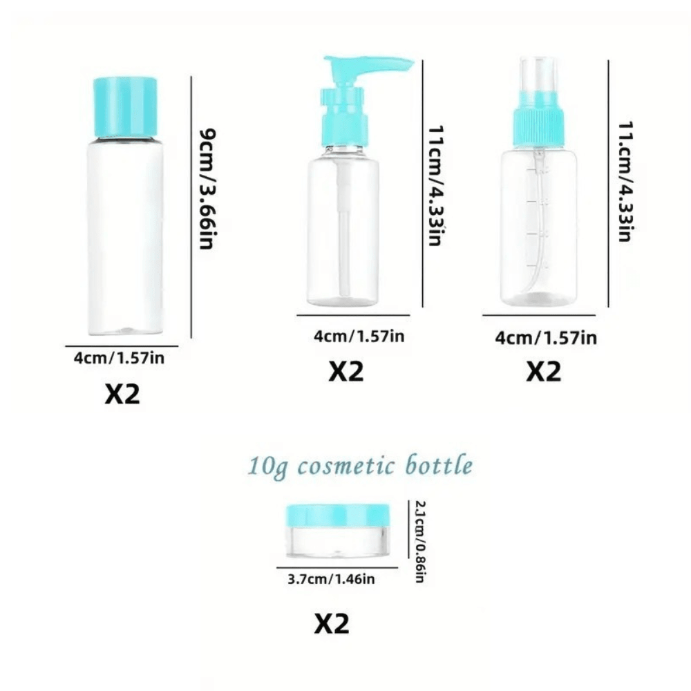 Dreamfix Travel Spray Bottle Set - Assorted (8 pcs) - gtwtoporld.com