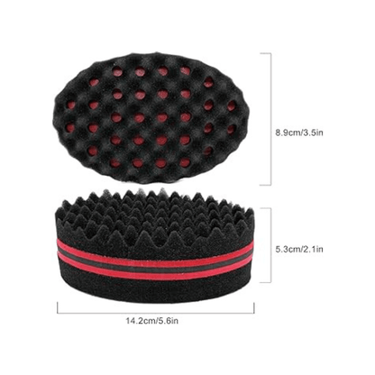 Dreamfix Two - Sided Dreadlocks Foam Twist Sponge (Oval) - gtwtoporld.com