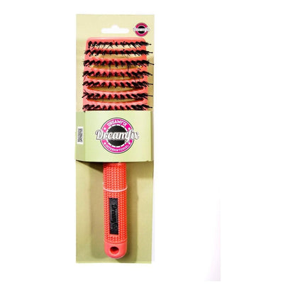 Dreamfix Vent Hair Brush w/Nylon &amp; Boar Bristle Pink - gtwtoporld.com