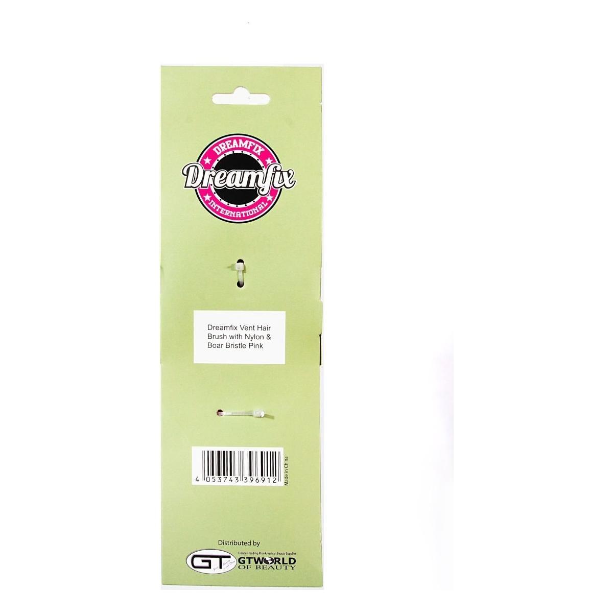 Dreamfix Vent Hair Brush w/Nylon &amp; Boar Bristle Pink - gtwtoporld.com