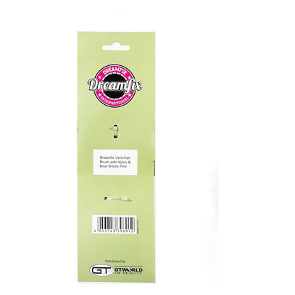 Dreamfix Vent Hair Brush w/Nylon &amp; Boar Bristle Pink - gtwtoporld.com