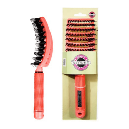 Dreamfix Vent Hair Brush w/Nylon &amp; Boar Bristle Pink - gtwtoporld.com