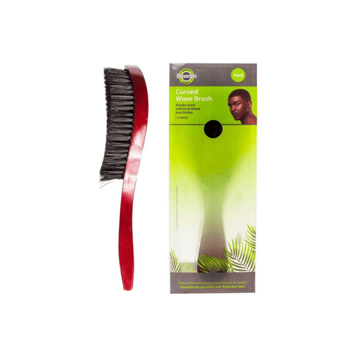 Dreamfix Wave Curved Brush with Handle - Hard &amp; Soft - gtwtoporld.com