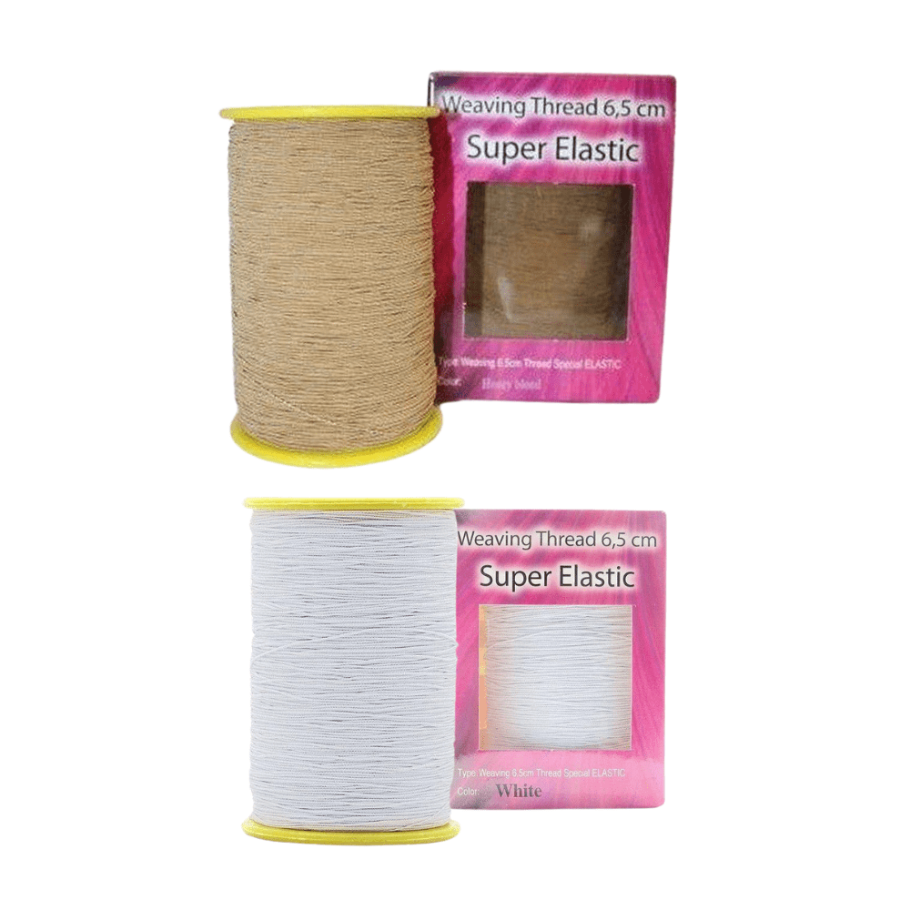 Dreamfix Weaving 6,5cm Thread SUPER ELASTIC Honey Blonde/ White - gtwtoporld.com