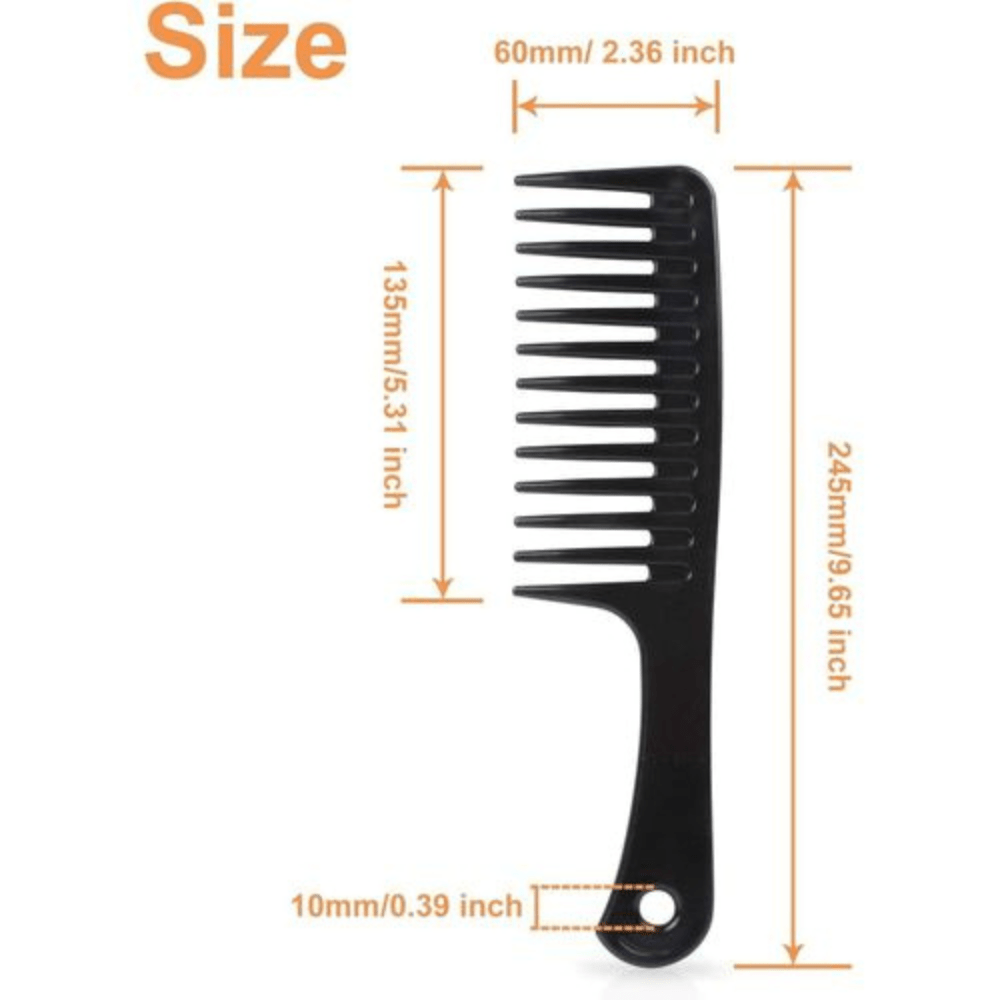 Dreamfix Wide Tooth Comb - black 24.5cm - gtwtoporld.com