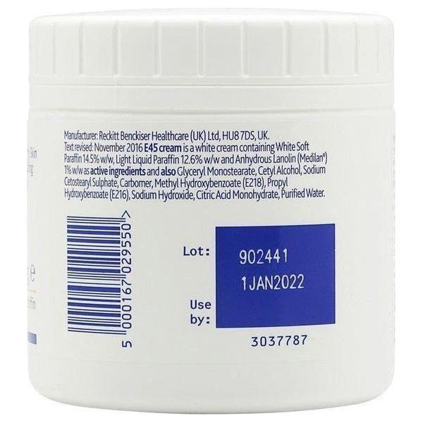 E45 Dermatological Cream Treatment for Dry Skin 350g - gtwtoporld.com