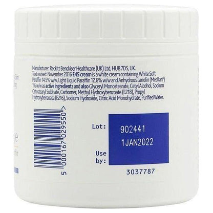 E45 Dermatological Cream Treatment for Dry Skin 350g - gtwtoporld.com