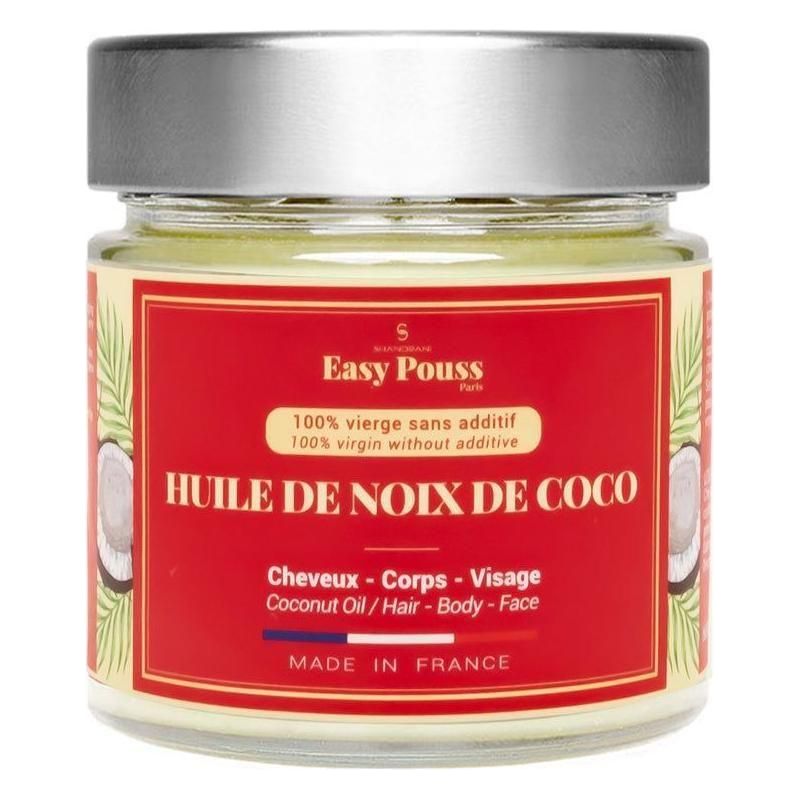 Easy Pouss Coconut Oil 100% Virgin Hair Body Face 200ml - gtwtoporld.com