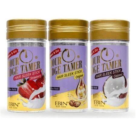 Ebin New York 24 Hour Edge Tamer Sleek Hair Wax Stick Original/Coconut/Strawberry 80ml - gtwtoporld.com