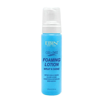 Ebin New York Curl &amp; Twist Foaming Lotion Wrap N Shine - Original 250ml - gtwtoporld.com