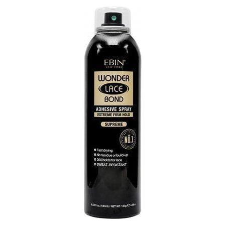 Ebin New York Wonder Lace Bond Adhesive Spray Extreme Firm Hold Supreme 420/180/80 ml - gtwtoporld.com