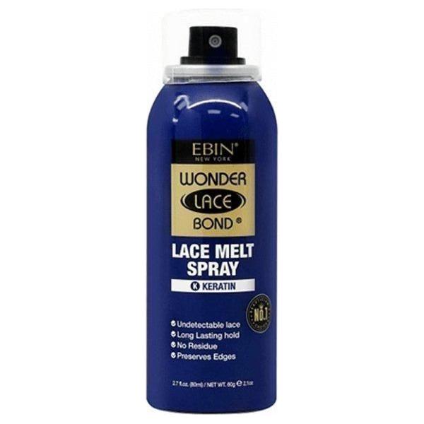 Ebin New York Wonder Lace Bond Lace Melt Spray Silk Protein/Keratin/Vitamin E 80ml - gtwtoporld.com