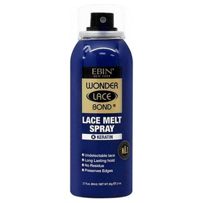 Ebin New York Wonder Lace Bond Lace Melt Spray Silk Protein/Keratin/Vitamin E 80ml - gtwtoporld.com