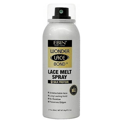Ebin New York Wonder Lace Bond Lace Melt Spray Silk Protein/Keratin/Vitamin E 80ml - gtwtoporld.com