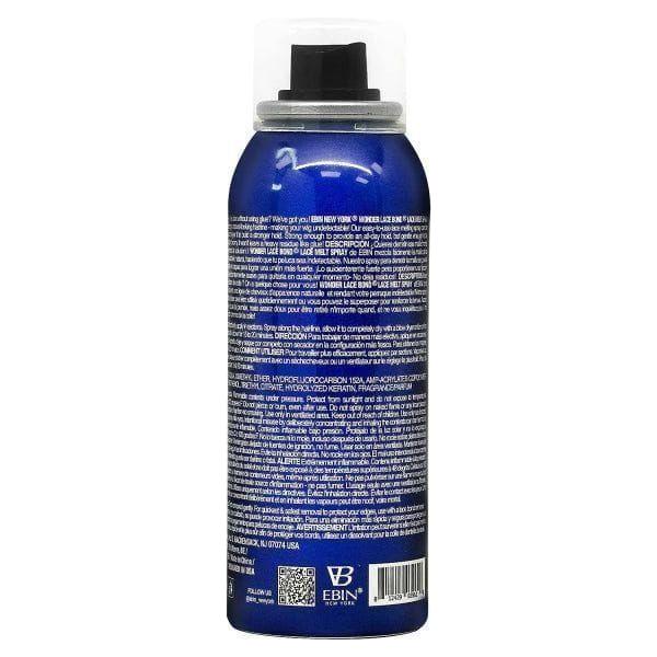 Ebin New York Wonder Lace Bond Lace Melt Spray Silk Protein/Keratin/Vitamin E 80ml - gtwtoporld.com