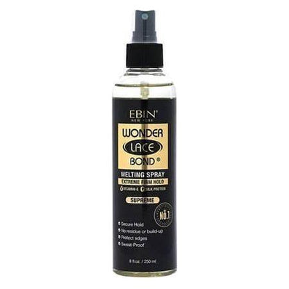 Ebin New York Wonder Lace Bond Melting Spray Active/Supreme/Original 250 ml / 100 ml - gtwtoporld.com