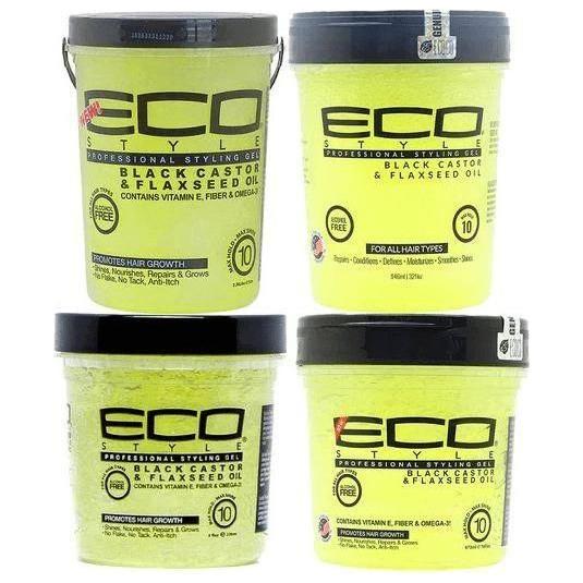 Eco Style Black Castor &amp; Flaxseed Oil Gel 80oz/32oz/16oz/8oz - gtwtoporld.com