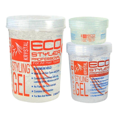 Eco Styler Krystal Styling Gel 80oz/32oz/24oz/16oz/8oz/3oz - gtwtoporld.com