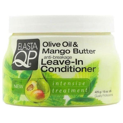 ELASTA QP Olive Oil &amp; Mango Butter Anti - breakage Leave - in Conditioner 443ml - gtwtoporld.com