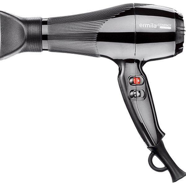 ermila Hairdryer black 2 speeds, 3 heat levels and cold shot button 2000W - gtwtoporld.com