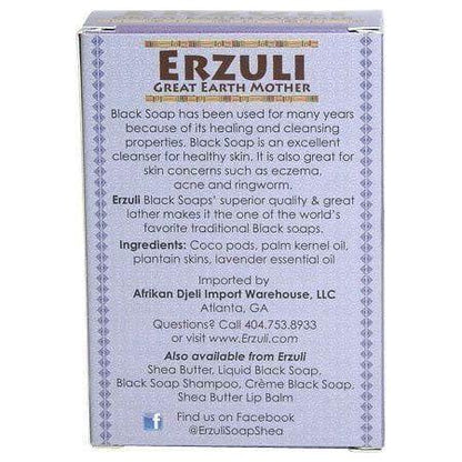 Erzuli Black Soap Lavender 4oz/120g - gtwtoporld.com