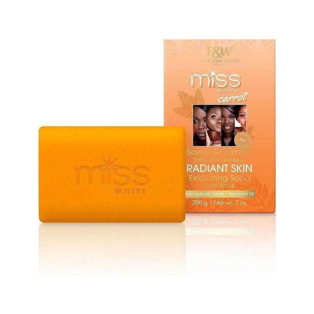 Fair and White Miss White Carrot Exfoliant Soap 200 g - gtwtoporld.com