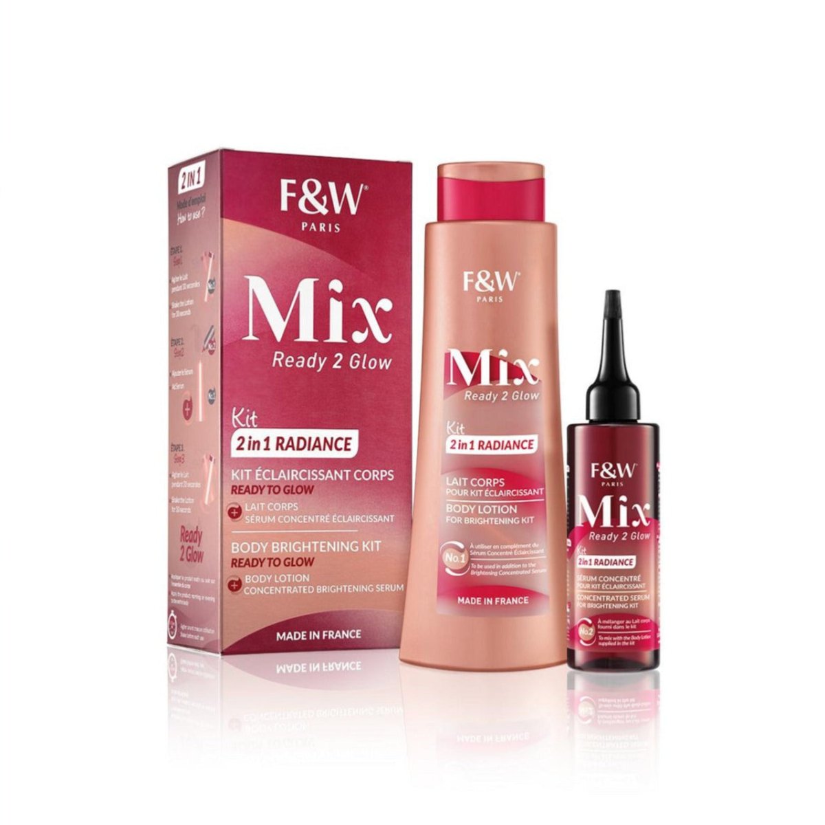 Fair &amp; White Body Brightening KIT Body lotion and Serum 400ml - gtwtoporld.com
