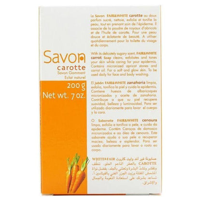 Fair &amp; White Carrot Soap 200 g - gtwtoporld.com
