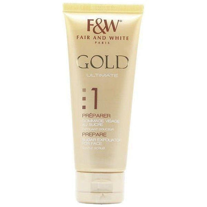 Fair &amp; White GOLD Ultimate Prepare Sugar Exfoliator for Face 75ml - gtwtoporld.com
