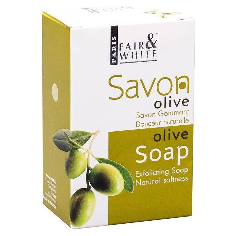 Fair &amp; White Olive Exfoliating Soap 200g - gtwtoporld.com