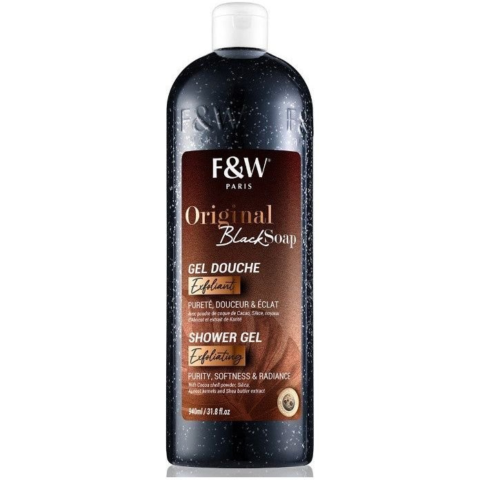 Fair &amp; White - ORIGINAL - BLACK SOAP Exfoliating Shower Gel 940ml - gtwtoporld.com