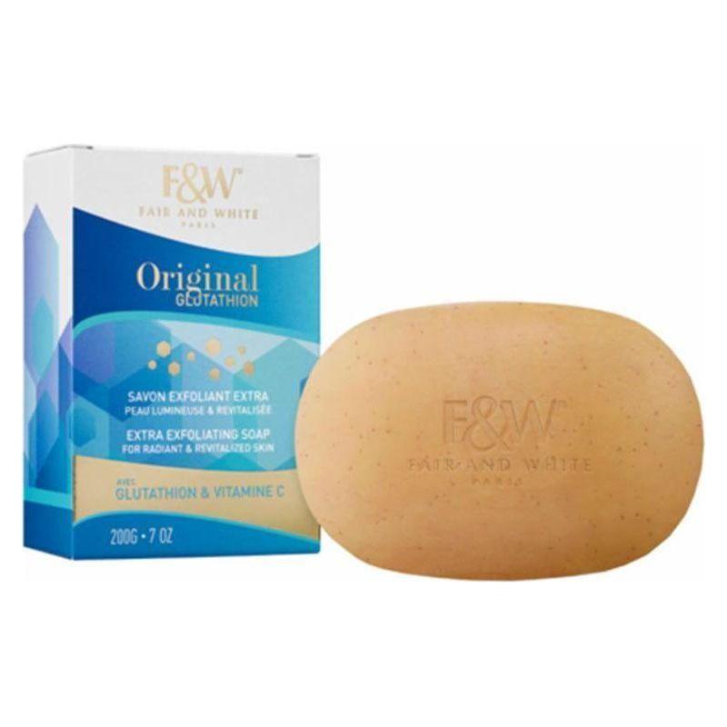Fair &amp; White Original Glutathion Extra Exfoliating Soap 200g - gtwtoporld.com